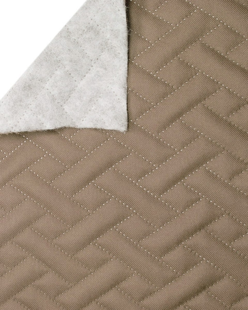 Quilted polyester fabric Oxford 600d pu*2 waterproof premium (894) dark beige 158 cm 1 mb Quilted polyester fabric Oxford 600d pu*2 waterproof premium (894) dark beige 158 cm 1 mb