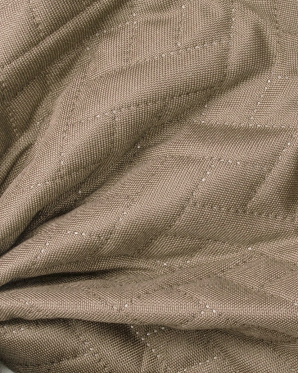 Polyester-steppstoff 600d pu-beschichtet premium dunkelbeige 158 cm 1 lm