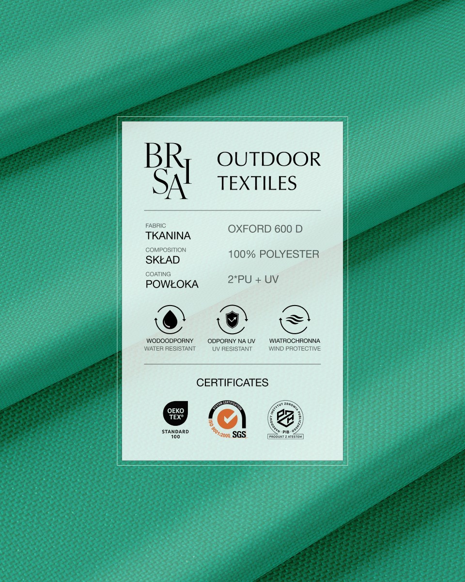 Waterproof Oxford Fabric 600D PU*2 UV (533) mint Waterproof Oxford Fabric 600D PU*2 UV (533) mint