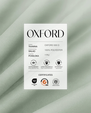 Полиэстеровая ткань Oxford 500D PU (032) светло  серая