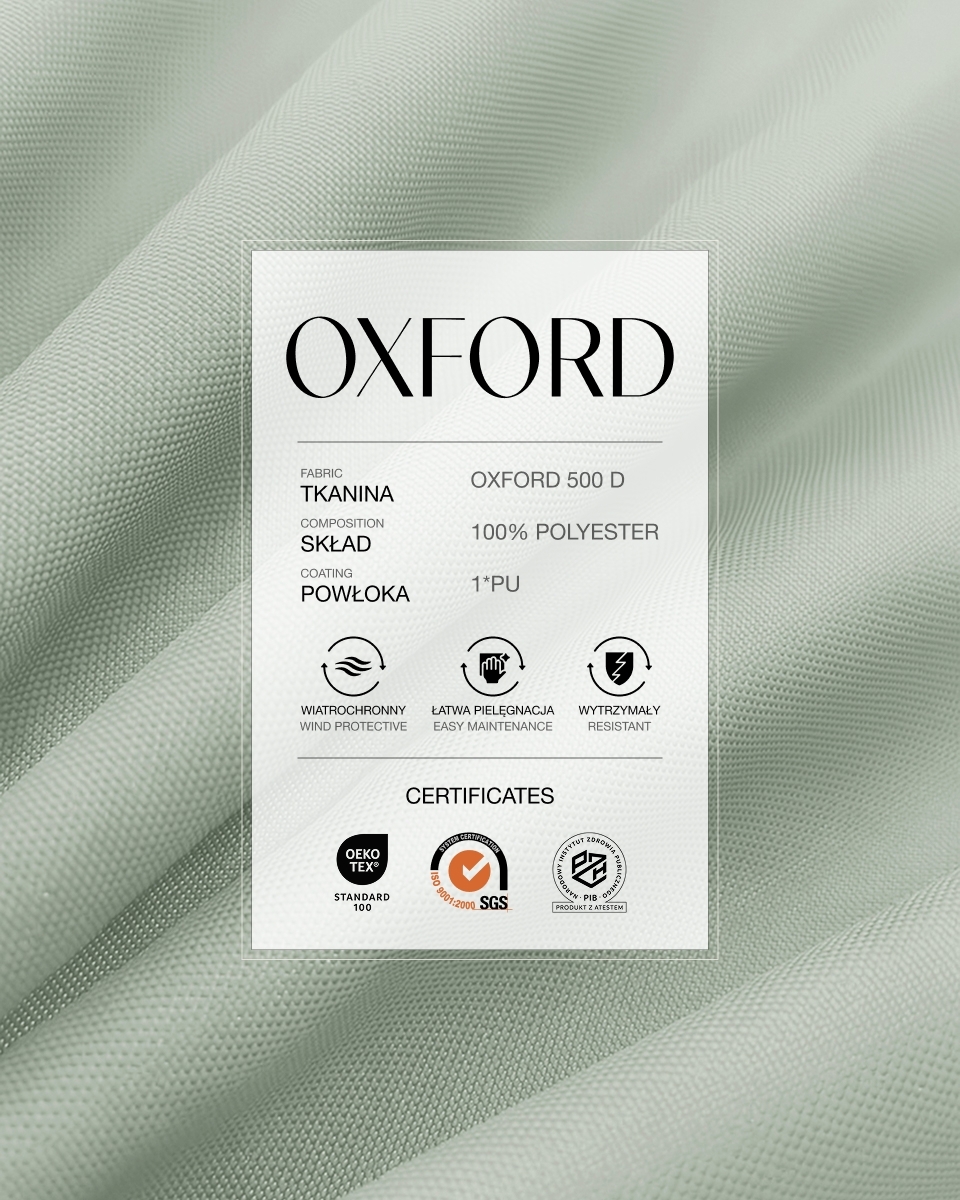 Полиэстеровая ткань Oxford 500D PU (032) светло серая Полиэстеровая ткань Oxford 500D PU (032) светло серая