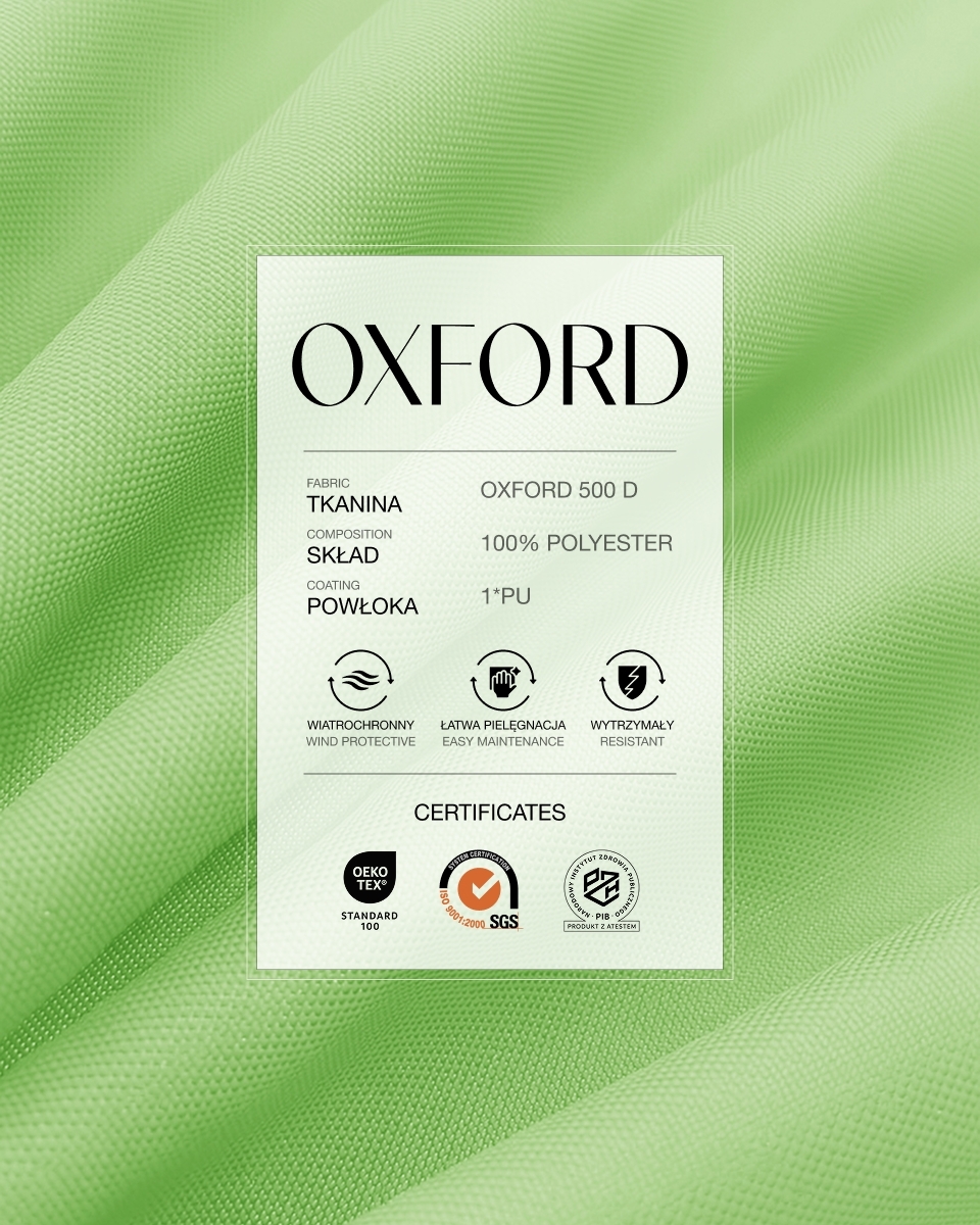 Polyester-Oxford-Stoff 500D PU (040) Hellgrün Polyester-Oxford-Stoff 500D PU (040) Hellgrün