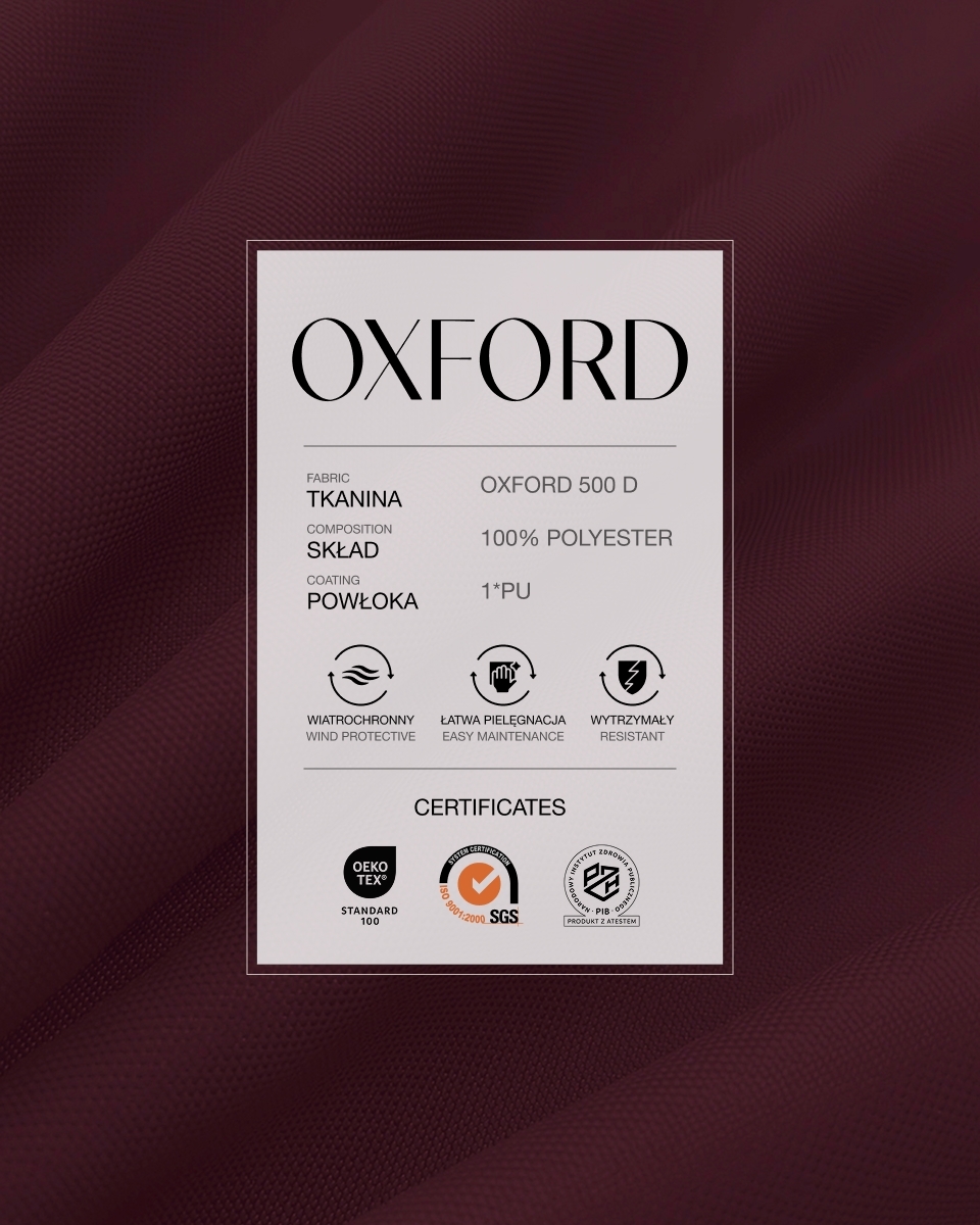 Polyester Oxford Fabric 500D PU (049) burgundy Polyester Oxford Fabric 500D PU (049) burgundy