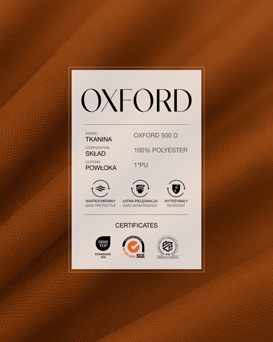 Полиэстеровая ткань Oxford 500D PU (102) ржавый Полиэстеровая ткань Oxford 500D PU (102) ржавый
