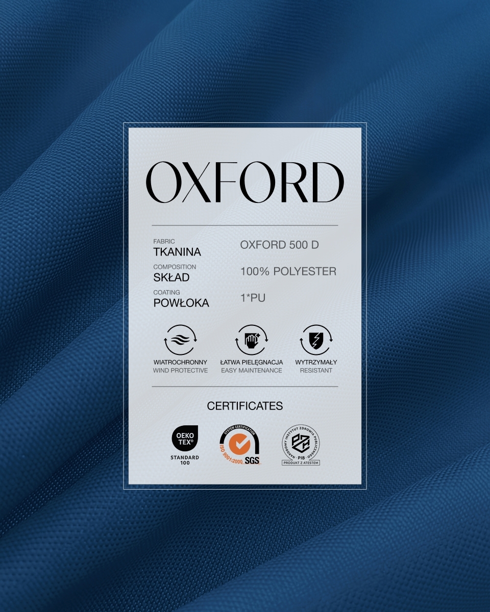 Полиэстеровая ткань Oxford 500D PU (115) васильковый Полиэстеровая ткань Oxford 500D PU (115) васильковый