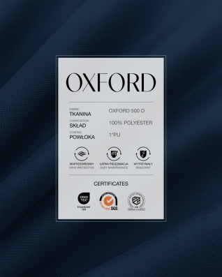 Tkanina poliestrowa Oxford 500D PU (117) granatowa