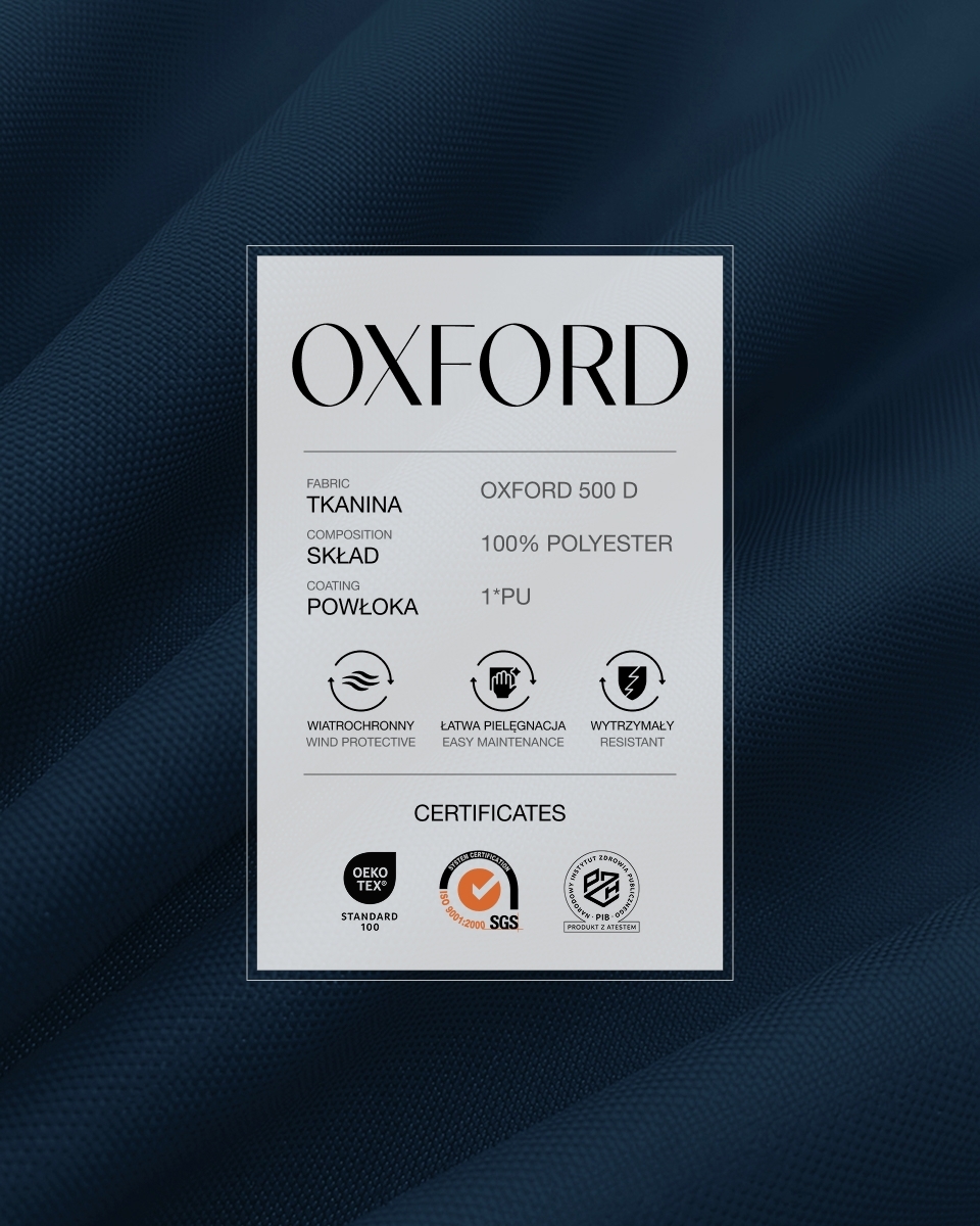 Полиэстеровая ткань Oxford 500D PU (117) тёмно-синяя