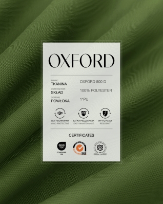 Полиэстеровая ткань Oxford 500D PU (170) оливковая