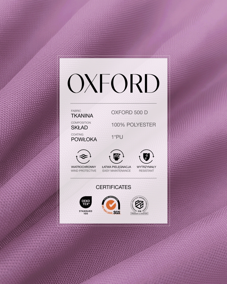 Полиэстеровая ткань Oxford 500D PU (298) вересковый Полиэстеровая ткань Oxford 500D PU (298) вересковый
