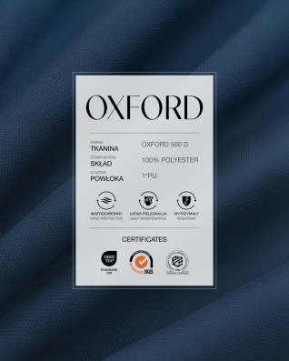 Tkanina poliestrowa Oxford 500D PU (558) granatowa
