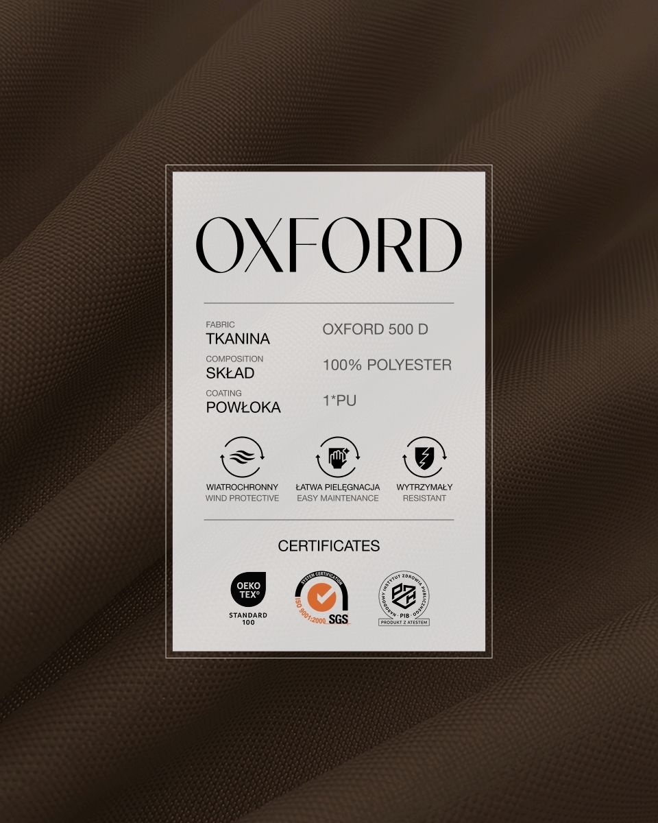 Polyester Oxford Fabric 500D PU (569) dark brown Polyester Oxford Fabric 500D PU (569) dark brown