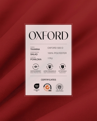 Полиэстеровая ткань Oxford 500D PU (620) красный