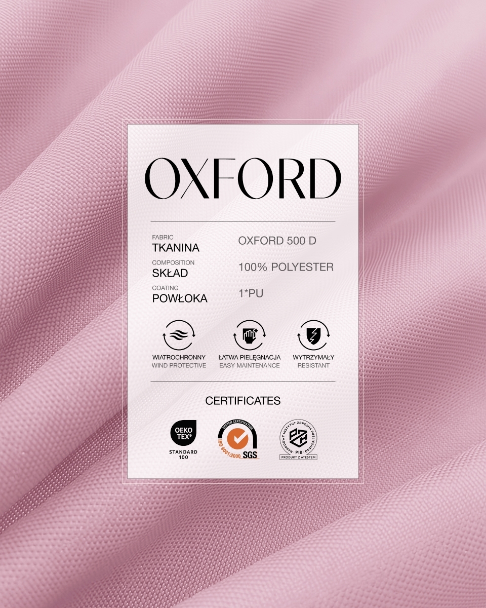 Polyesterová tkanina Oxford 500D PU (811) světle růžová