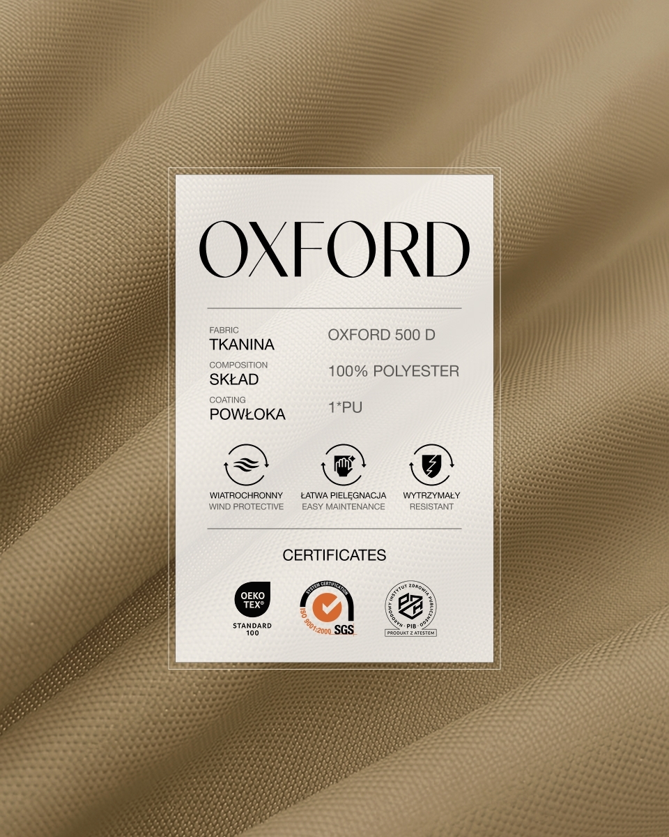 Polyester Oxford Fabric 500D PU (894) dark beige Polyester Oxford Fabric 500D PU (894) dark beige