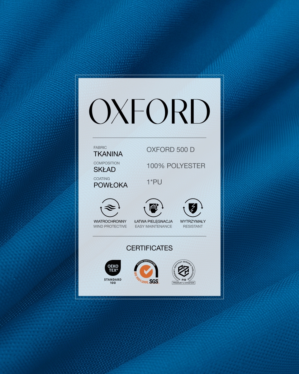 Полиэстеровая ткань Oxford 500D PU (918) васильковый Полиэстеровая ткань Oxford 500D PU (918) васильковый