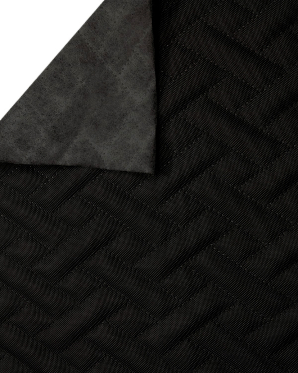 Quilted polyester fabric Oxford 600d pu*2 waterproof premium (580) black 160 cm Quilted polyester fabric Oxford 600d pu*2 waterproof premium (580) black 160 cm