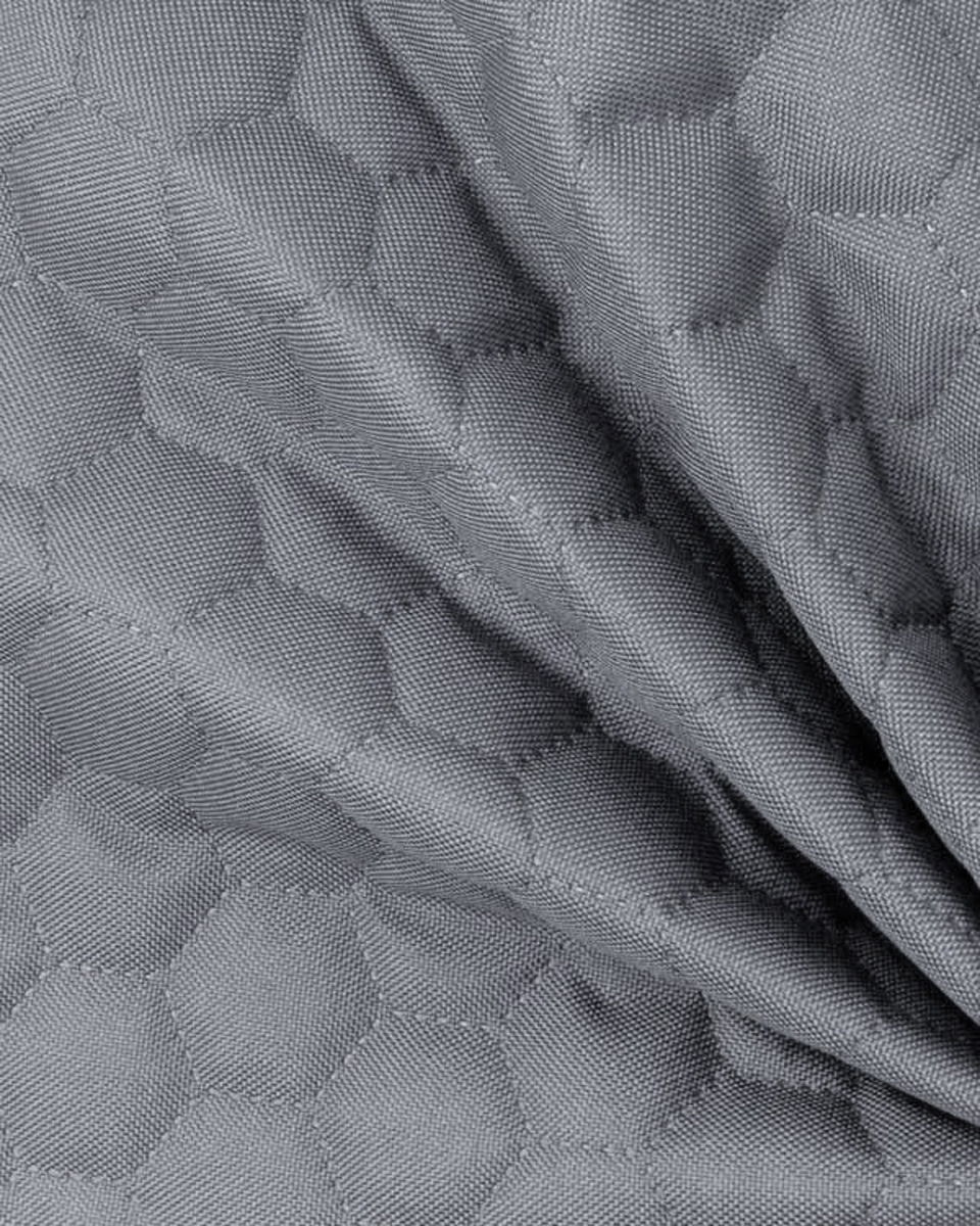 Quilted polyester fabric Oxford 600d pu*2 waterproof honeycomb (032) light grey 160 cm Quilted polyester fabric Oxford 600d pu*2 waterproof honeycomb (032) light grey 160 cm