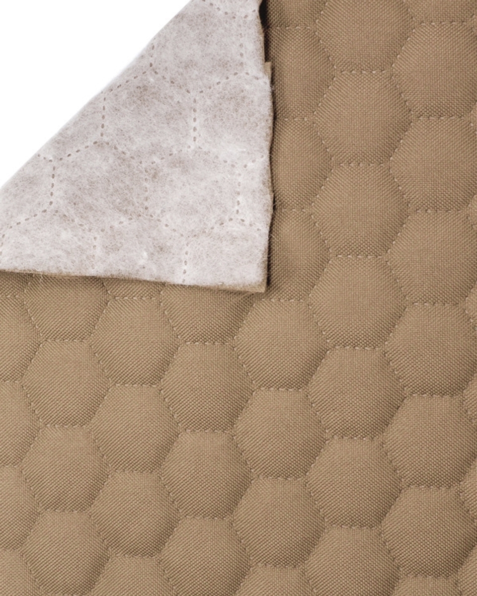 Quilted polyester fabric Oxford 600d pu*2 waterproof honeycomb (098) beige 160 cm Quilted polyester fabric Oxford 600d pu*2 waterproof honeycomb (098) beige 160 cm