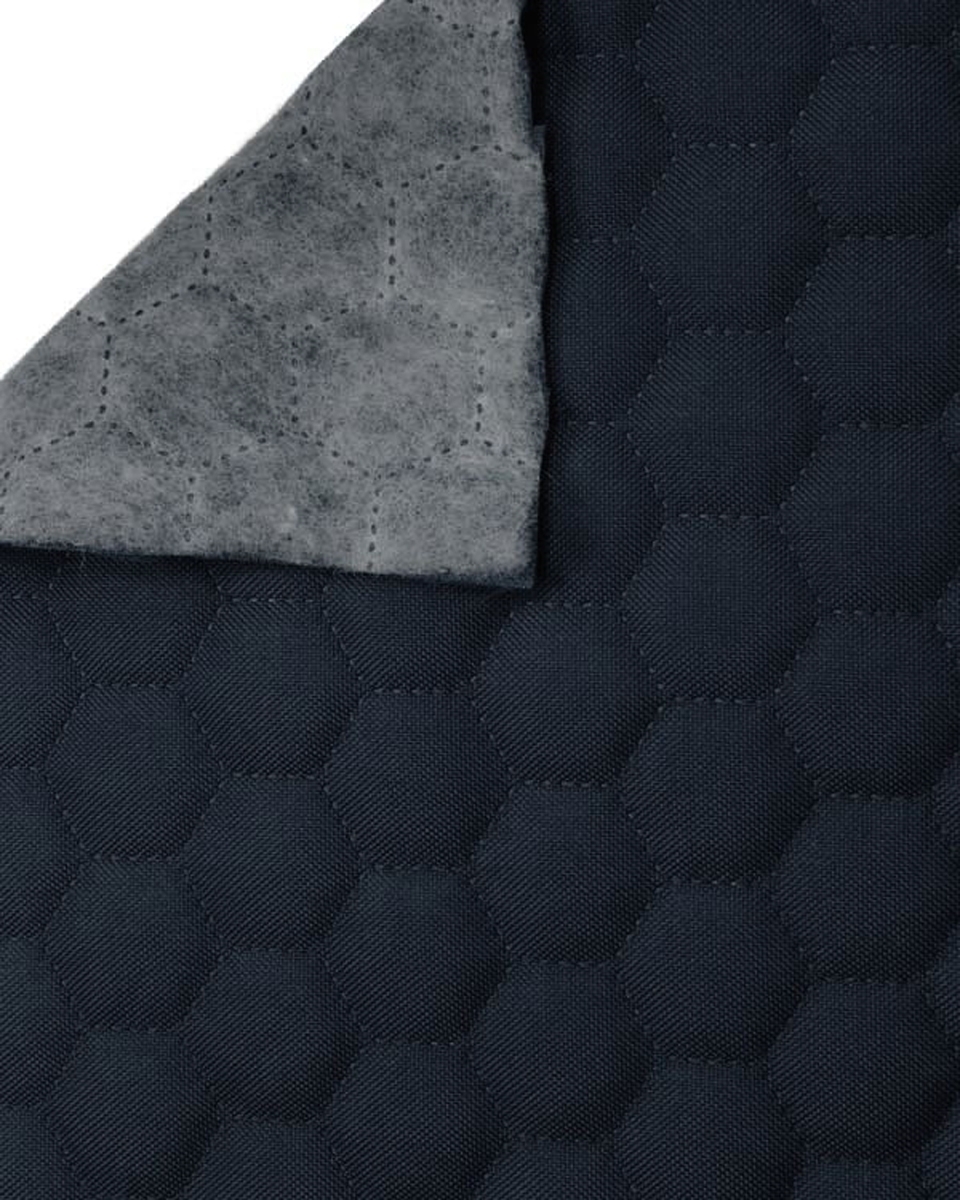 Quilted polyester fabric Oxford 600d pu*2 waterproof honeycomb (117) navy blue 160 cm Quilted polyester fabric Oxford 600d pu*2 waterproof honeycomb (117) navy blue 160 cm