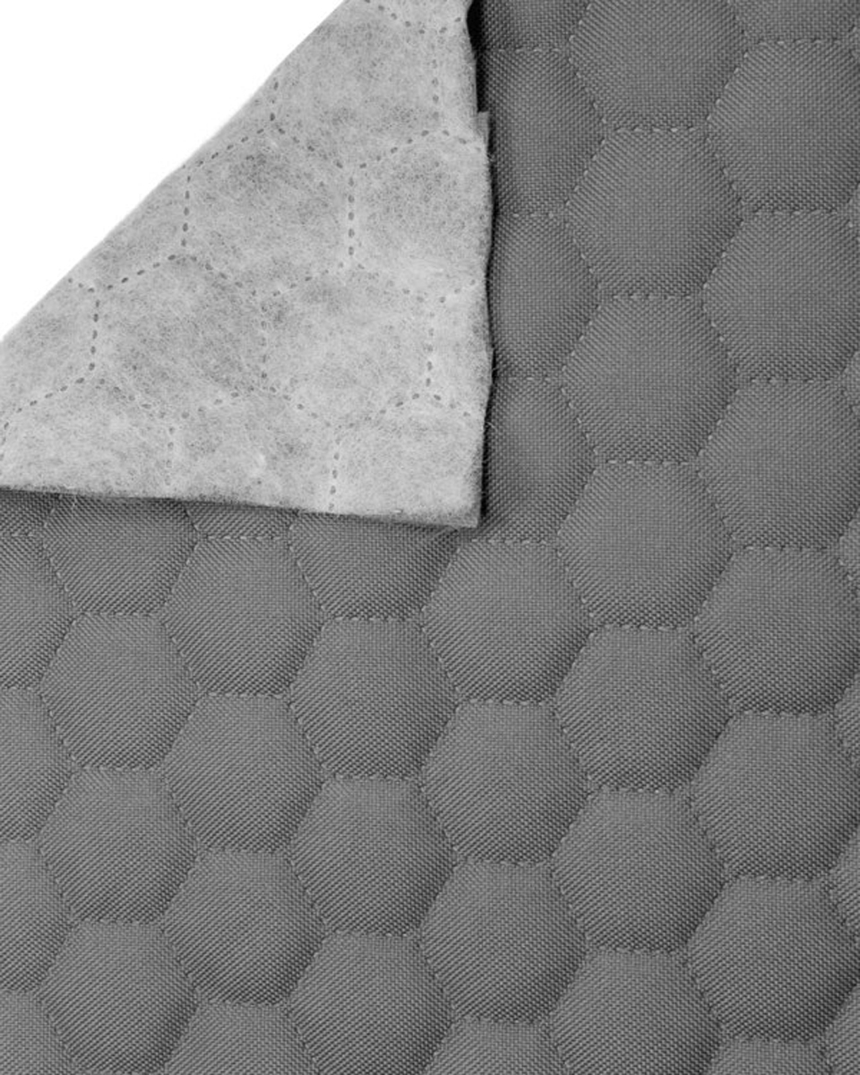 Polyester-steppstoff 600d pu-beschichtet bienenwabe grau 160 cm 1 lm Polyester-steppstoff 600d pu-beschichtet bienenwabe grau 160 cm 1 lm