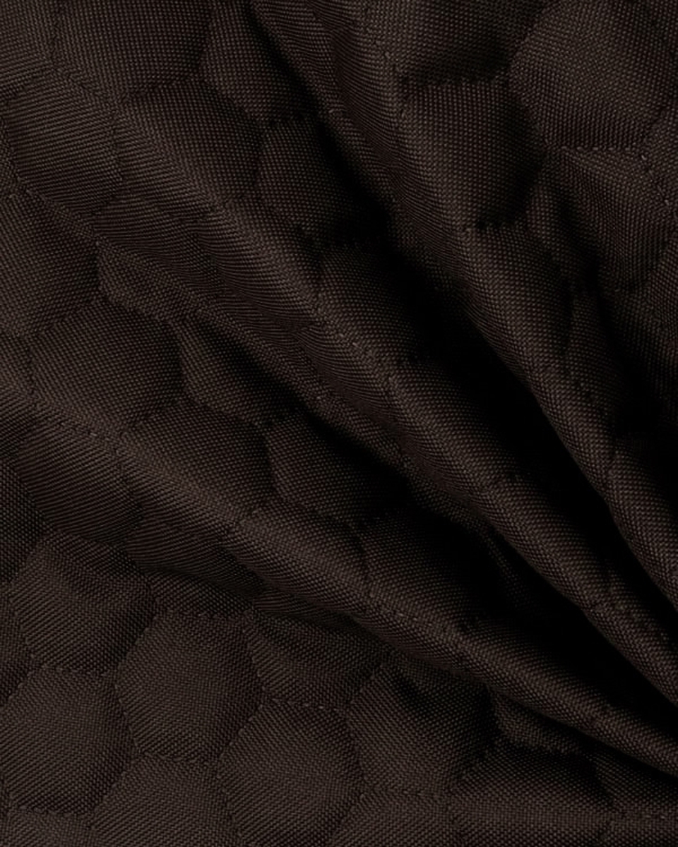 Quilted polyester fabric Oxford 600d pu*2 waterproof honeycomb (141) dark brown 160 cm mb Quilted polyester fabric Oxford 600d pu*2 waterproof honeycomb (141) dark brown 160 cm mb