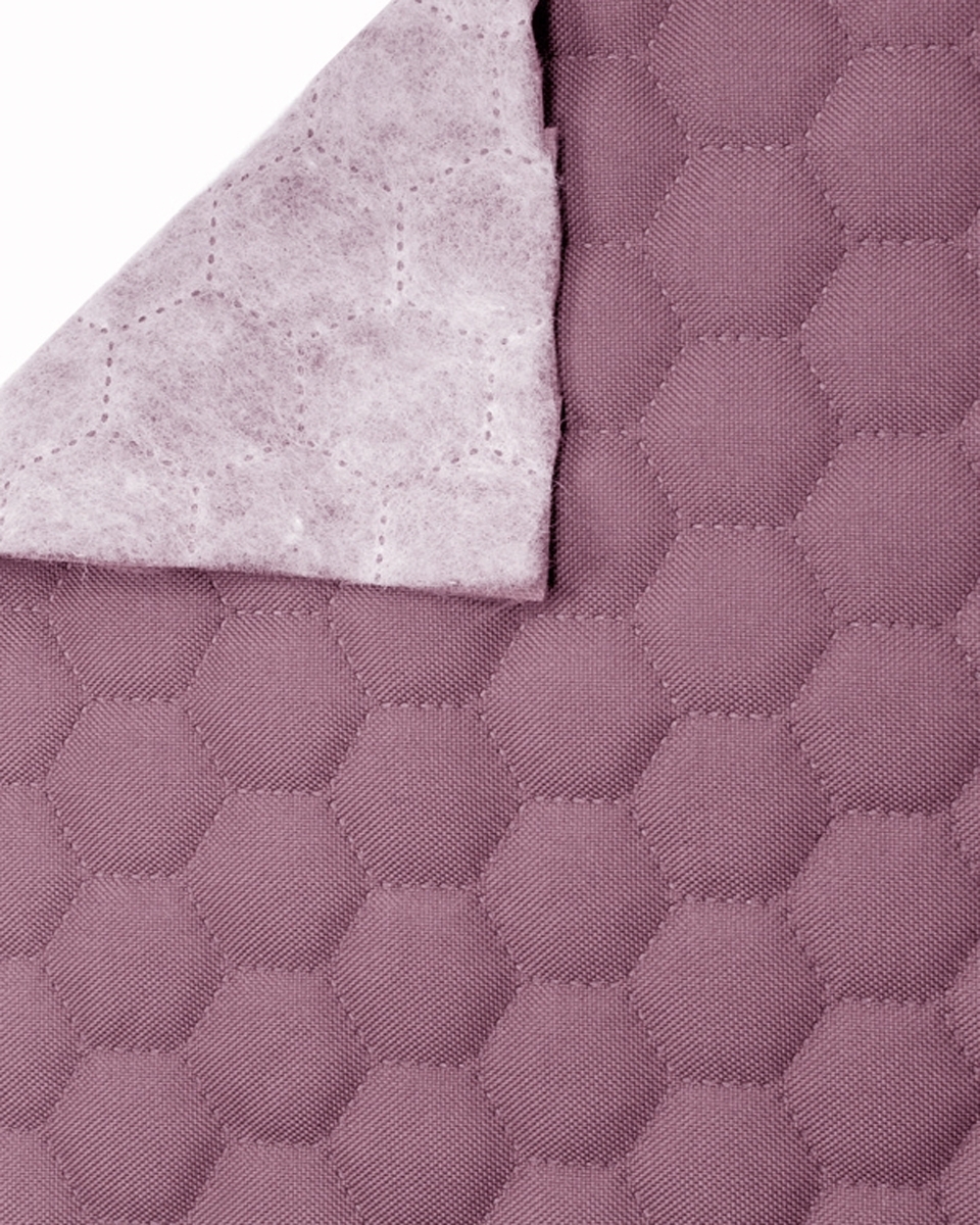 Quilted polyester fabric Oxford 600d pu*2 waterproof honeycomb (244) violet 160 cm 1 mb