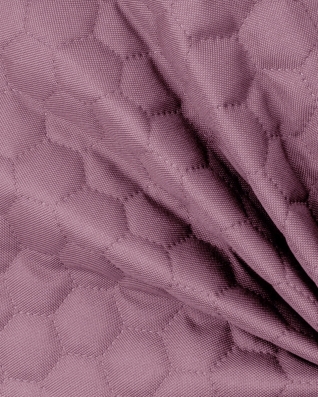 Quilted polyester fabric Oxford 600d pu*2 waterproof honeycomb (244) violet 160 cm 1 mb