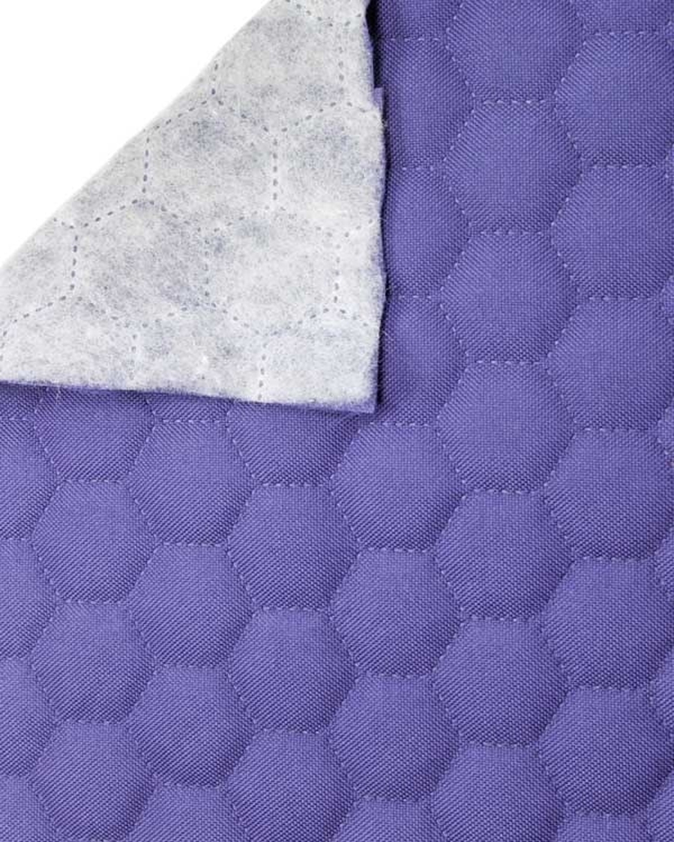 Quilted polyester fabric Oxford 600d pu*2 waterproof honeycomb (252) violet 160 cm 1 mb