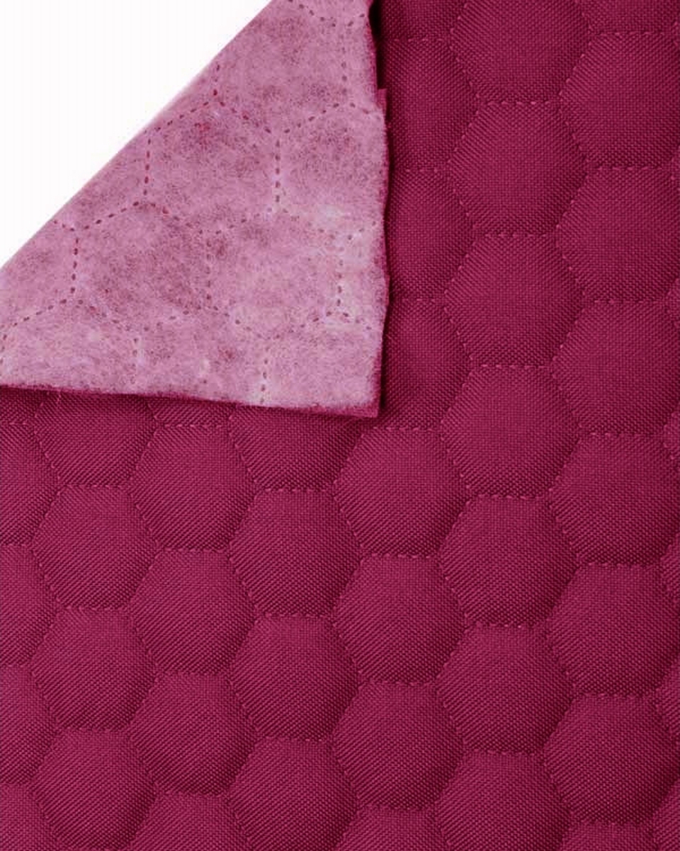 Quilted polyester fabric Oxford 600d pu*2 waterproof honeycomb (299) amaranth 160 cm Quilted polyester fabric Oxford 600d pu*2 waterproof honeycomb (299) amaranth 160 cm
