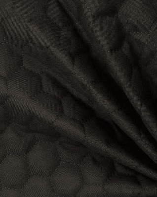 Quilted polyester fabric Oxford 600d pu*2 waterproof honeycomb (301) graphite 160 cm mb