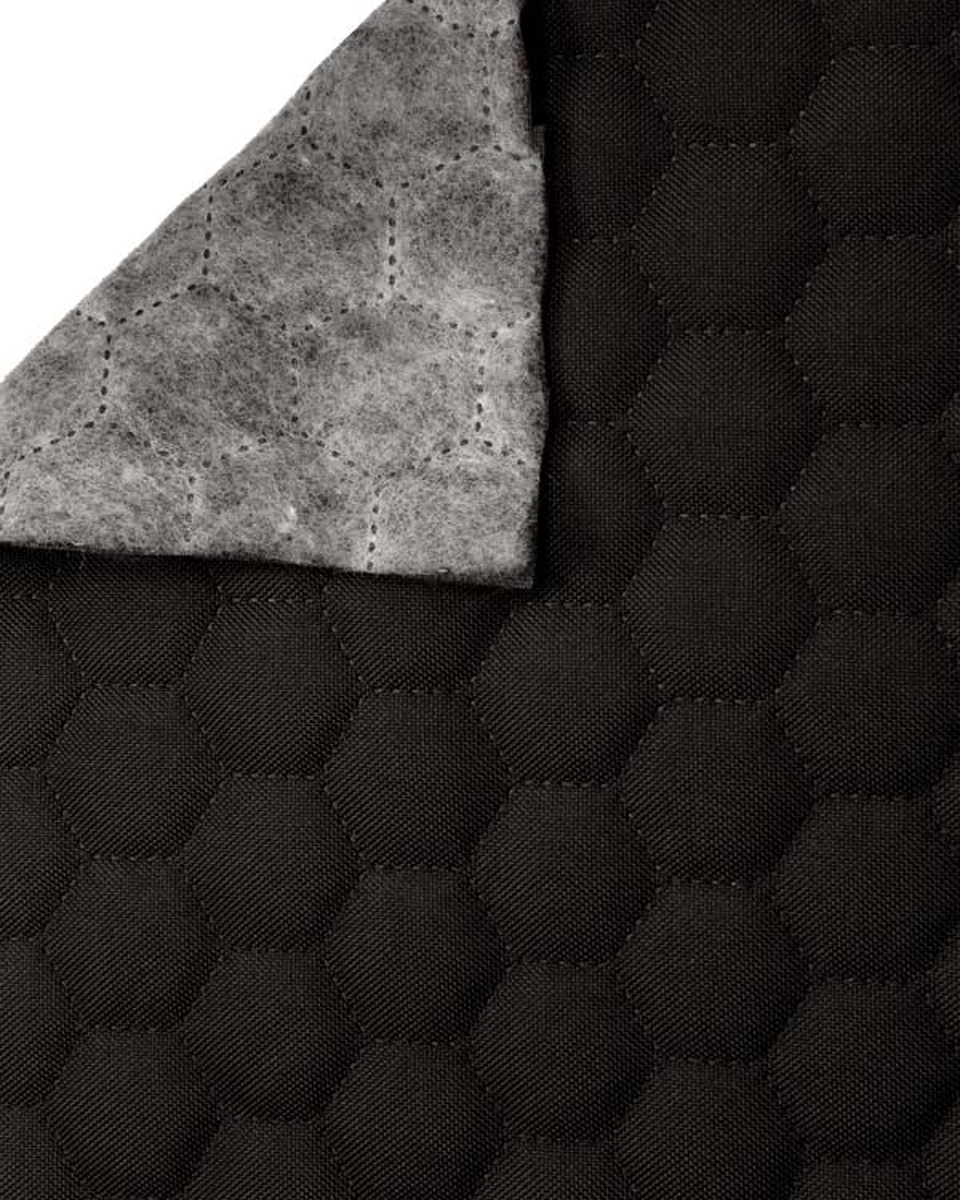 Quilted  polyester fabric Oxford 600d pu*2 waterproof honeycomb (306) dark grey 160 cm 1  mb