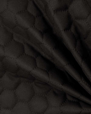 Quilted  polyester fabric Oxford 600d pu*2 waterproof honeycomb (306) dark grey 160 cm 1  mb