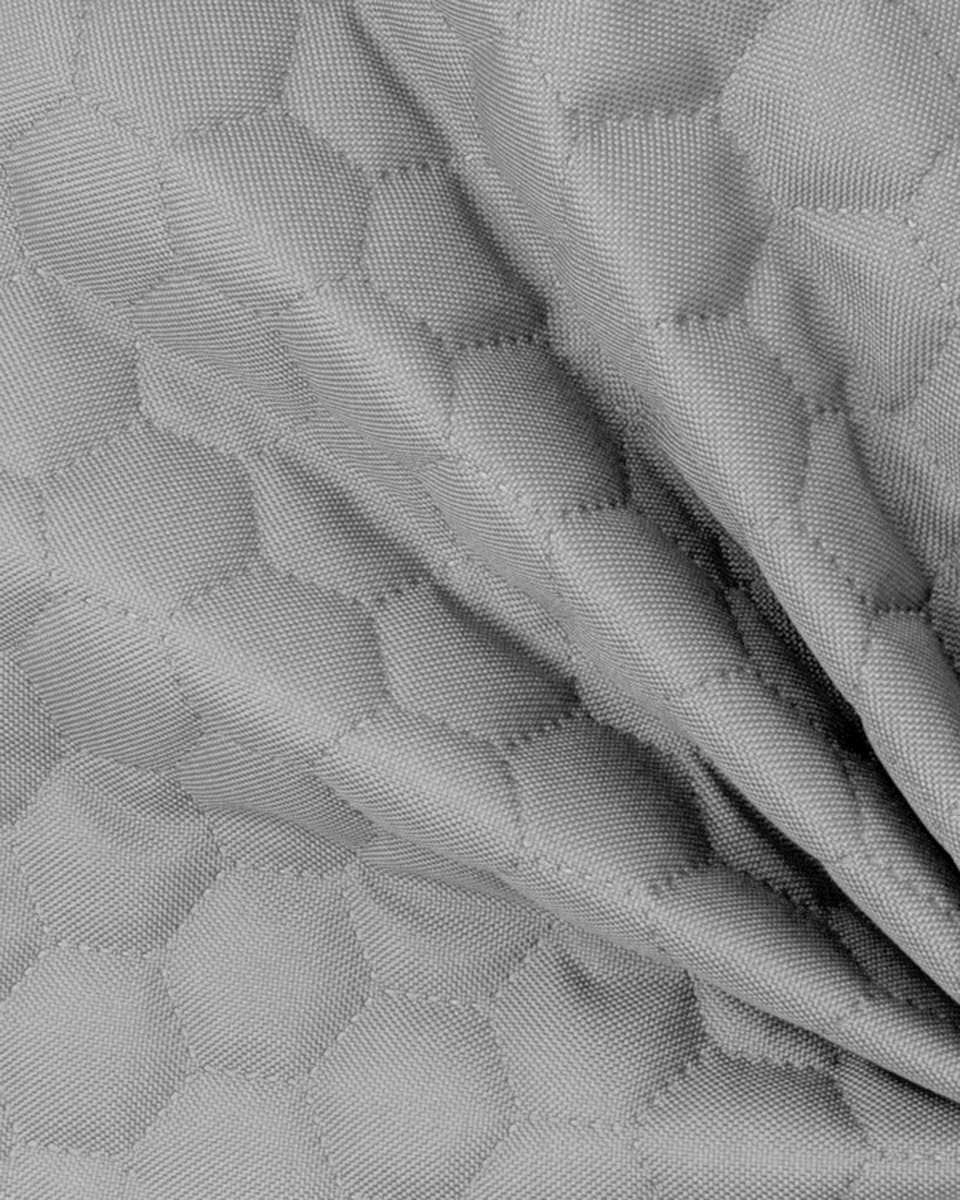 Quilted polyester fabric Oxford 600d pu*2 waterproof honeycomb (336) light grey 160 cm Quilted polyester fabric Oxford 600d pu*2 waterproof honeycomb (336) light grey 160 cm