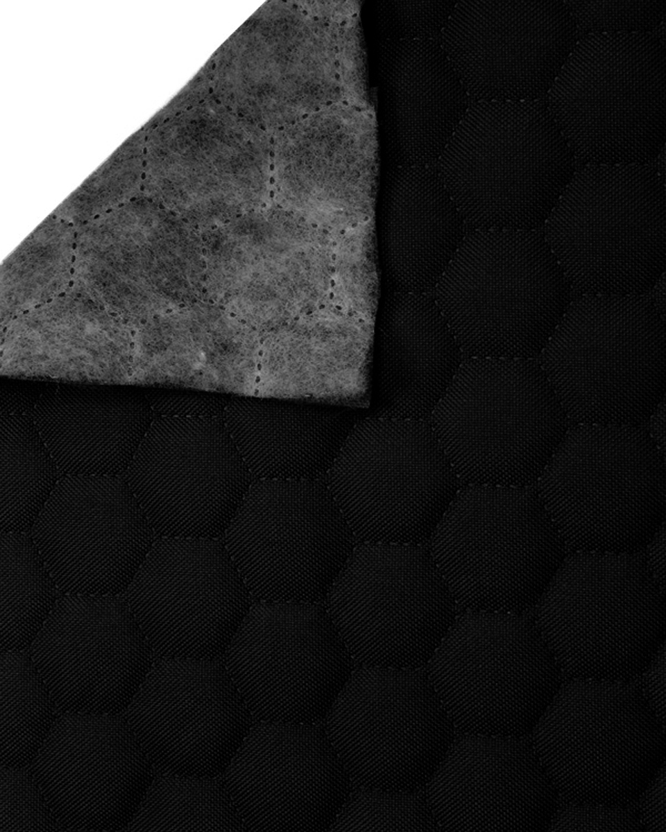 Polyester-steppstoff 600d pu-beschichtet bienenwabe schwarz 160 cm Polyester-steppstoff 600d pu-beschichtet bienenwabe schwarz 160 cm