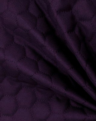 Quilted polyester fabric Oxford 600d pu*2 waterproof honeycomb (689) violet 160 cm 1 mb