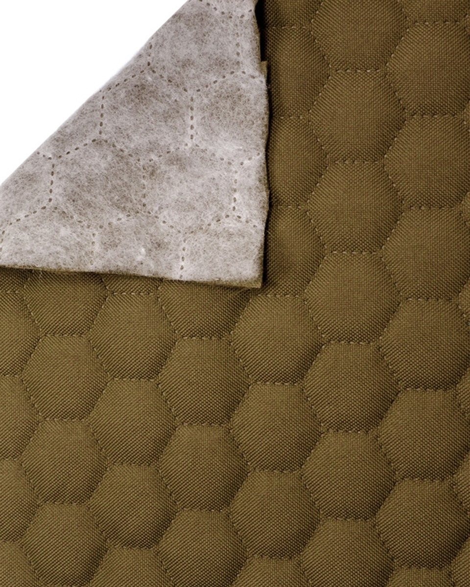 Quilted polyester fabric Oxford 600d pu*2 waterproof honeycomb (810) beige 160 cm Quilted polyester fabric Oxford 600d pu*2 waterproof honeycomb (810) beige 160 cm