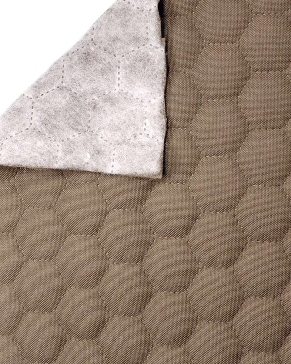 Quilted polyester fabric Oxford 600d pu*2 waterproof honeycomb (894) dark beige 160 cm Quilted polyester fabric Oxford 600d pu*2 waterproof honeycomb (894) dark beige 160 cm