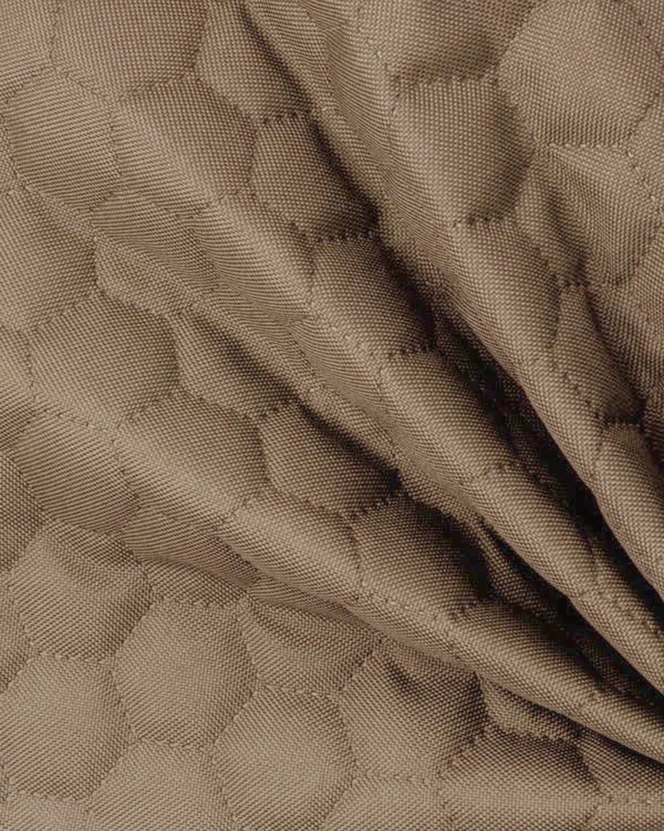 Quilted polyester fabric Oxford 600d pu*2 waterproof honeycomb (894) dark beige 160 cm Quilted polyester fabric Oxford 600d pu*2 waterproof honeycomb (894) dark beige 160 cm