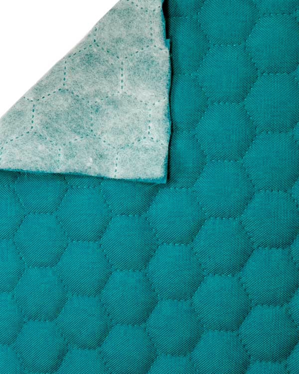 Quilted polyester fabric Oxford 600d pu*2 waterproof honeycomb (906) turquoise 160 cm 1 mb Quilted polyester fabric Oxford 600d pu*2 waterproof honeycomb (906) turquoise 160 cm 1 mb