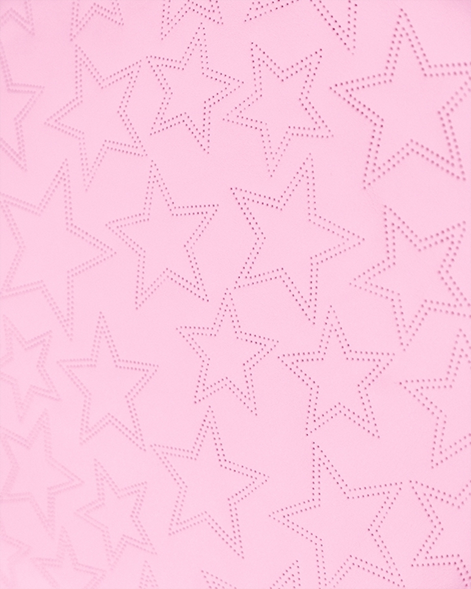 GESTEPPT KUNSTLEDER STERNE HELL-ROSA 140 CM 1 LM GESTEPPT KUNSTLEDER STERNE HELL-ROSA 140 CM 1 LM