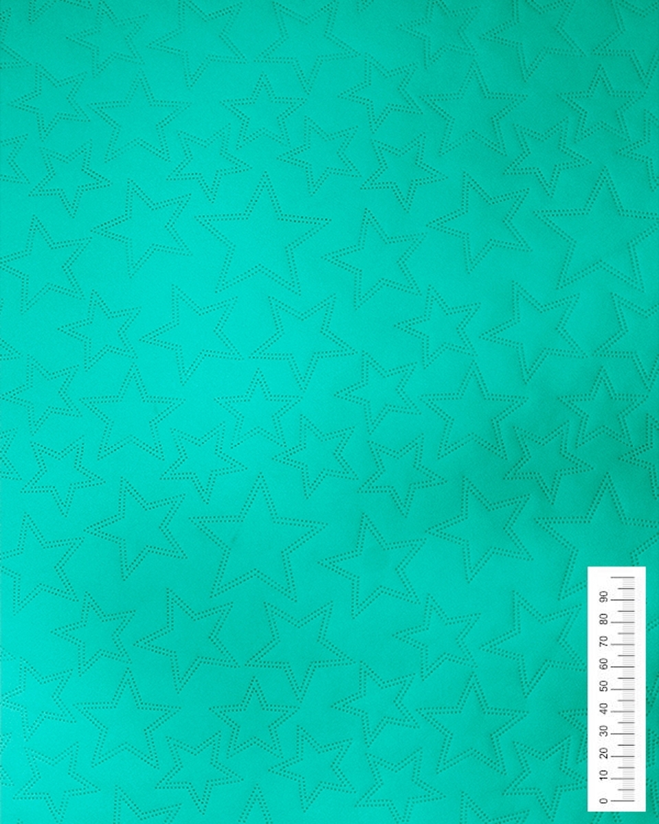IMITATION QUILTED LEATHER STARS TURQUOISE 140 CM 1 MB IMITATION QUILTED LEATHER STARS TURQUOISE 140 CM 1 MB