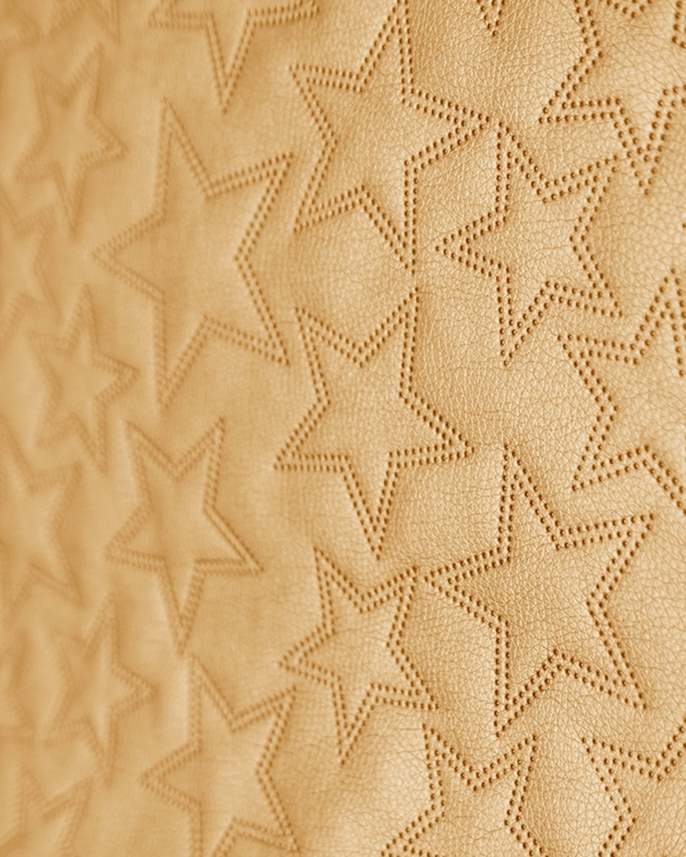 IMITATION QUILTED LEATHER STARS YELLOW GOLD 140 CM 1 MB IMITATION QUILTED LEATHER STARS YELLOW GOLD 140 CM 1 MB