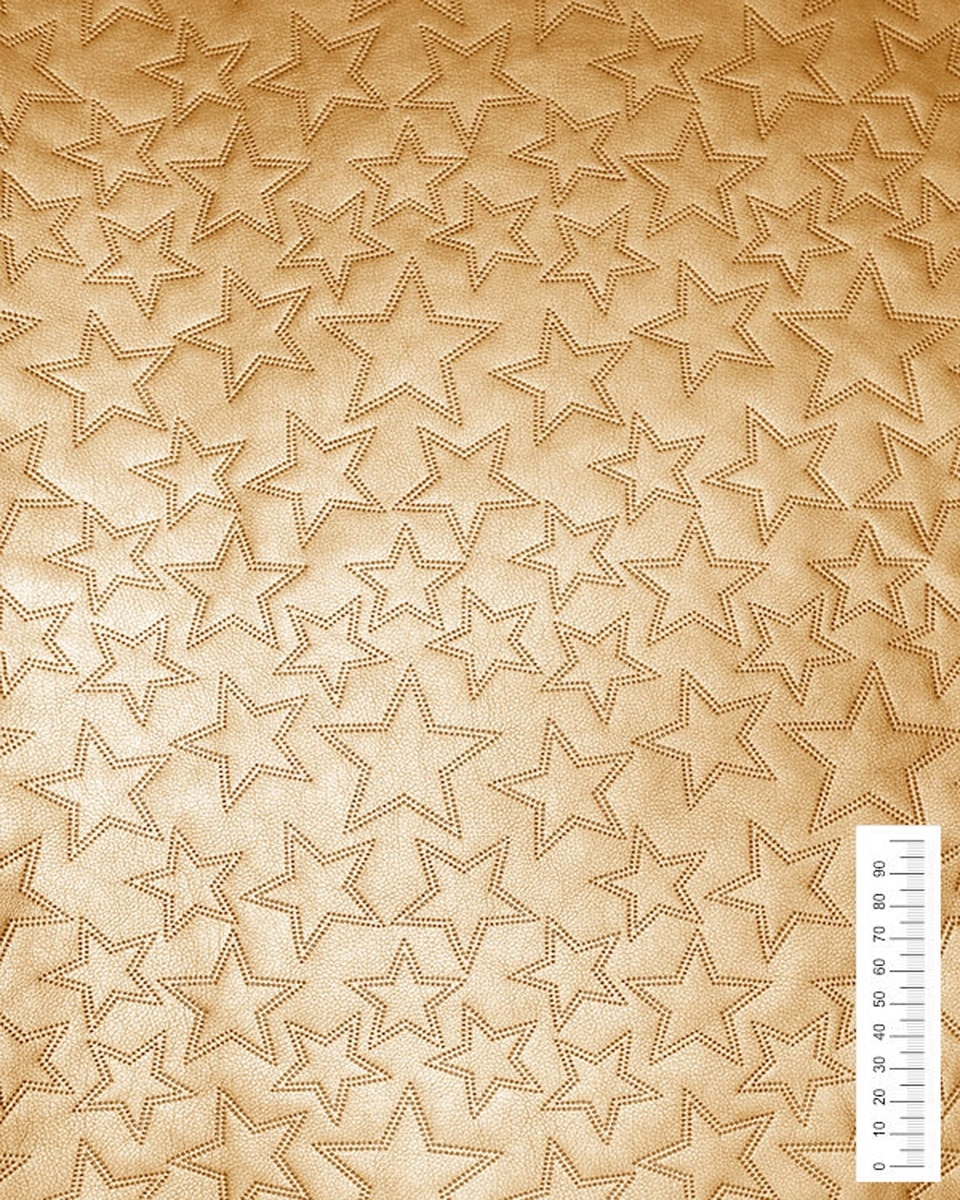 GESTEPPT KUNSTLEDER STERNE GELBGOLD 140 CM 1 LM GESTEPPT KUNSTLEDER STERNE GELBGOLD 140 CM 1 LM