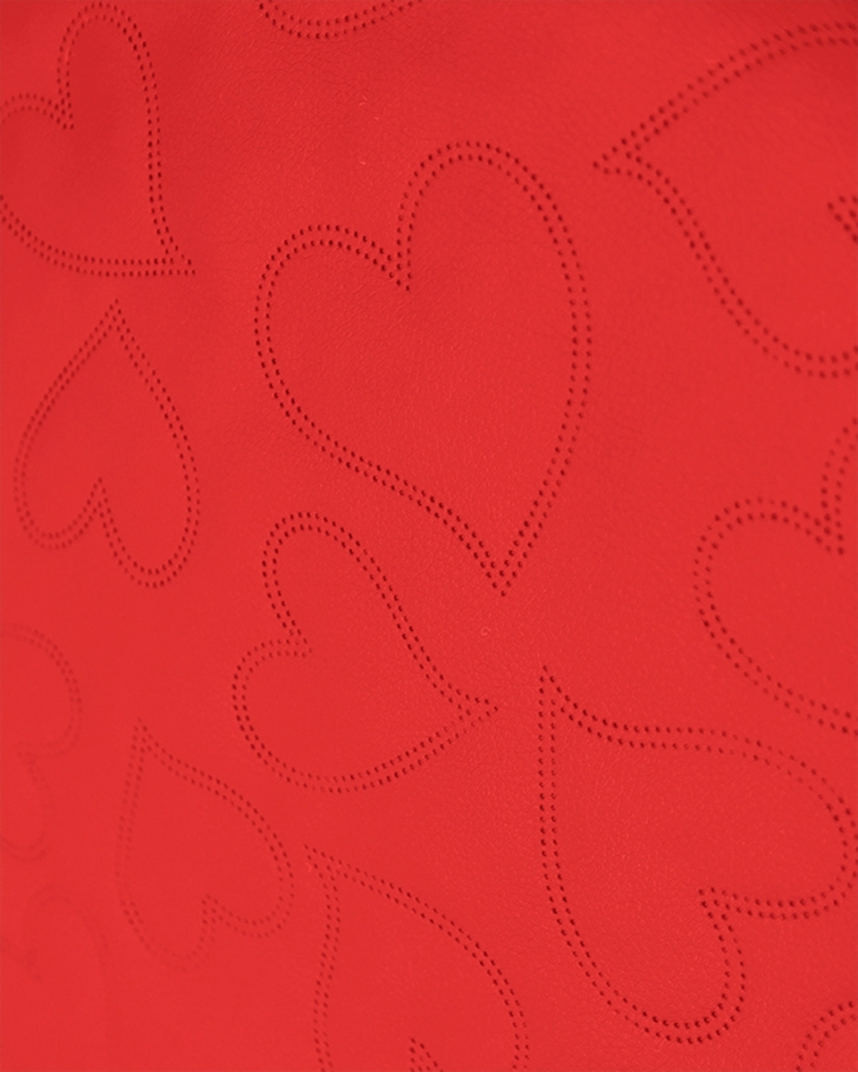 IMITATION QUILTED LEATHER HEARTS RED 140 CM 1 MB IMITATION QUILTED LEATHER HEARTS RED 140 CM 1 MB