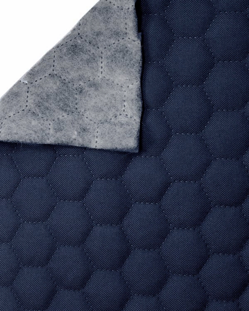 Quilted polyester fabric Oxford 600d pu*2 waterproof honeycomb (058) navy blue 160 cm Quilted polyester fabric Oxford 600d pu*2 waterproof honeycomb (058) navy blue 160 cm
