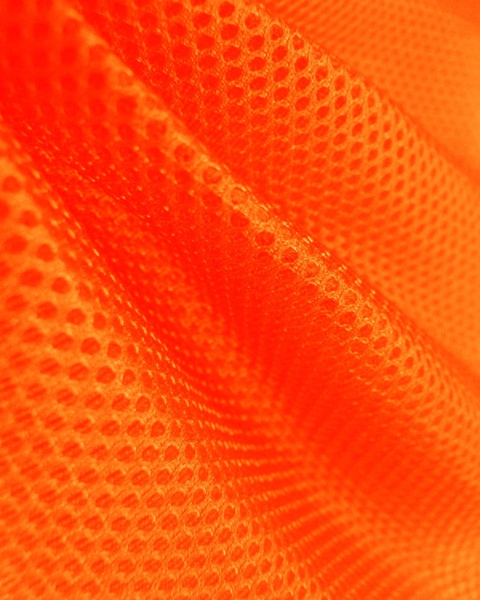 KNITTED MESH ORANGE NEON&nbsp210 G/M2 150 CM 25 MB