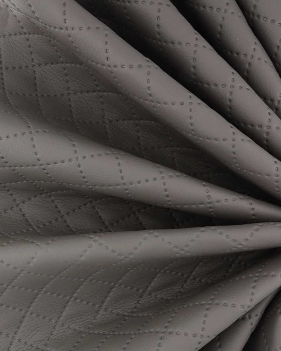 IMITATION QUILTED LEATHER STARS GREY 140 CM 1 MB IMITATION QUILTED LEATHER STARS GREY 140 CM 1 MB