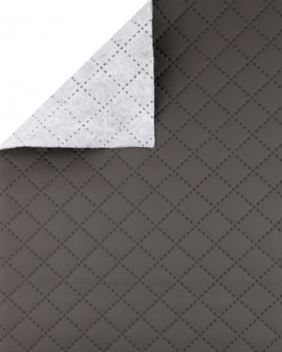 IMITATION QUILTED LEATHER STARS GREY 140 CM 1 MB