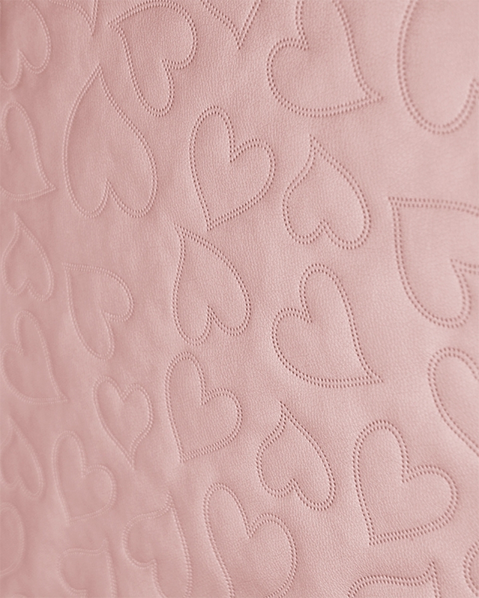 UMĚLÁ KŮŽE PROŠÍVANÝ SRDCE PEARL PINK 140 CM 1 M UMĚLÁ KŮŽE PROŠÍVANÝ SRDCE PEARL PINK 140 CM 1 M