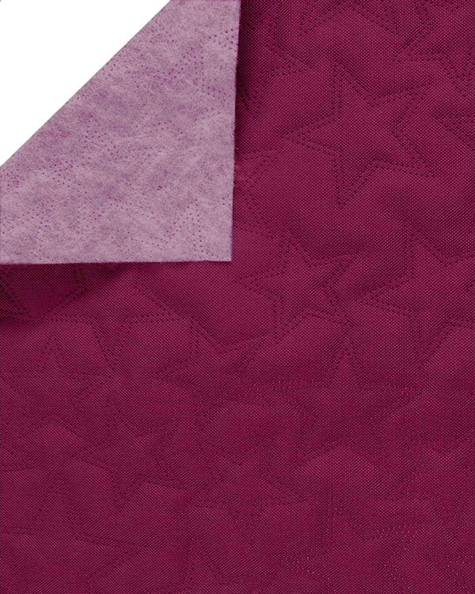 Polyester-steppstoff 600d pu-beschichtet sterne Amaranth 160 cm 1 lm
